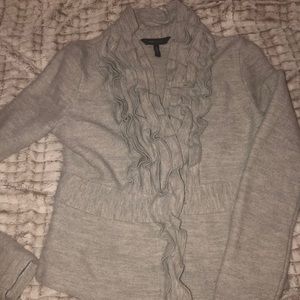 BCBG ruffle blazer